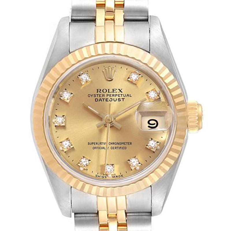 

Rolex Champagne Diamonds, Gold