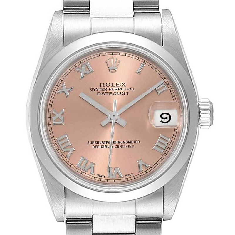 

Rolex Salmon Stainless Steel Datejust, Pink