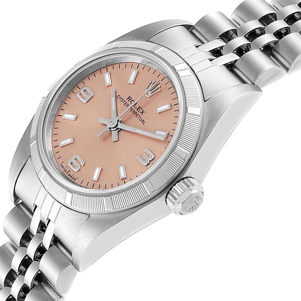 

Rolex Salmon Stainless Steel Oyster Perpetual, Pink