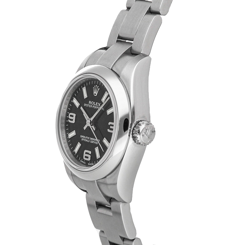 

Rolex Black Stainless Steel Oyster Perpetual