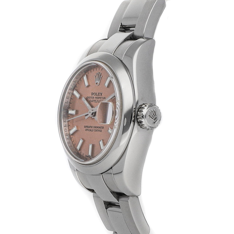 

Rolex Pink Stainless Steel Datejust