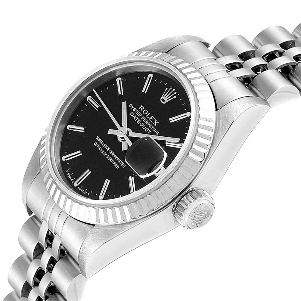 

Rolex Blakc Stainless Steel Datejust, Black