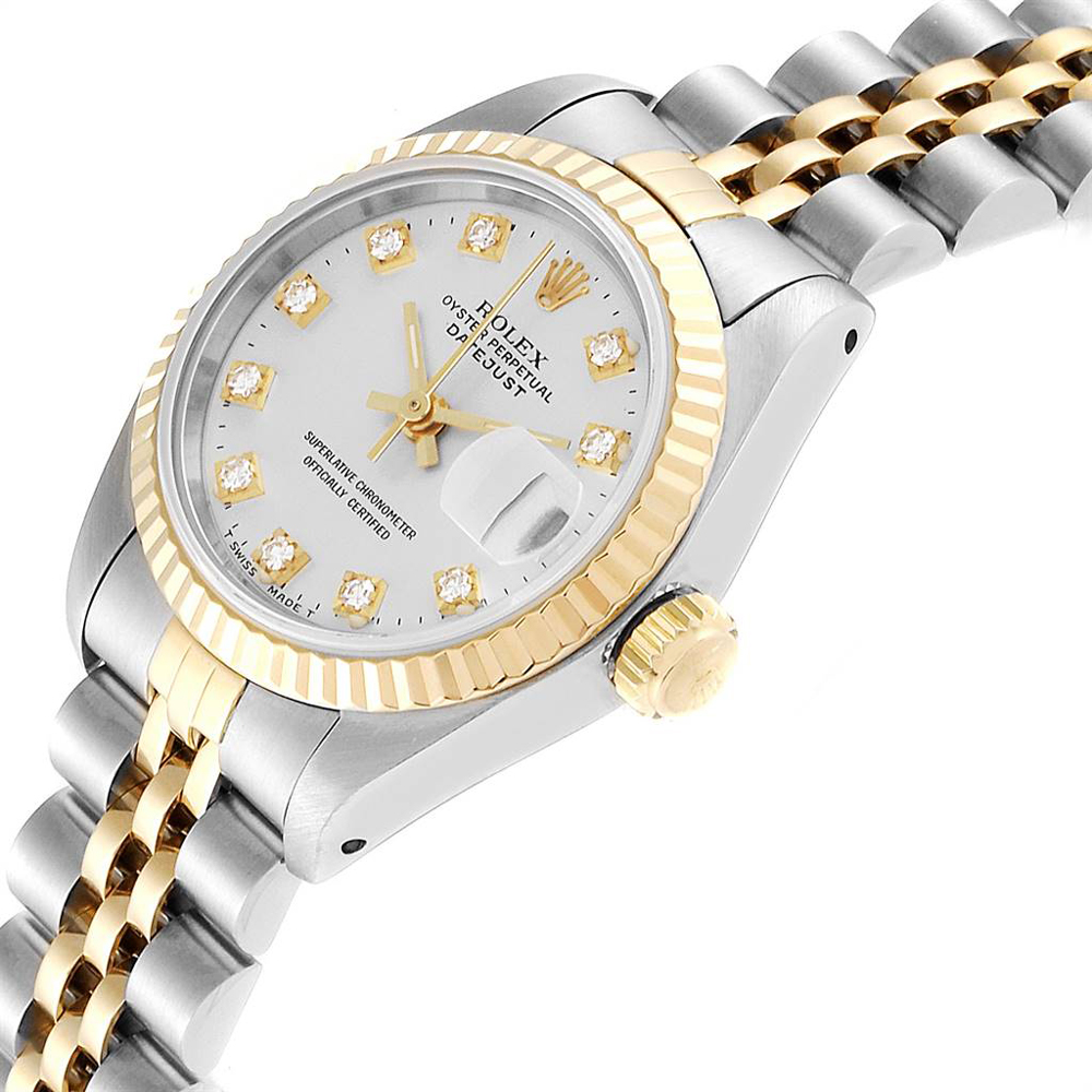

Rolex Silver Diamonds
