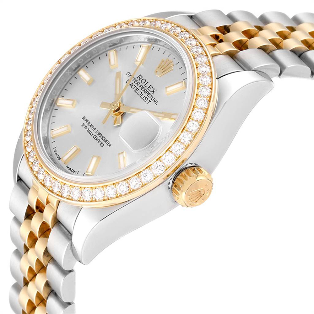 

Rolex Silver Diamonds