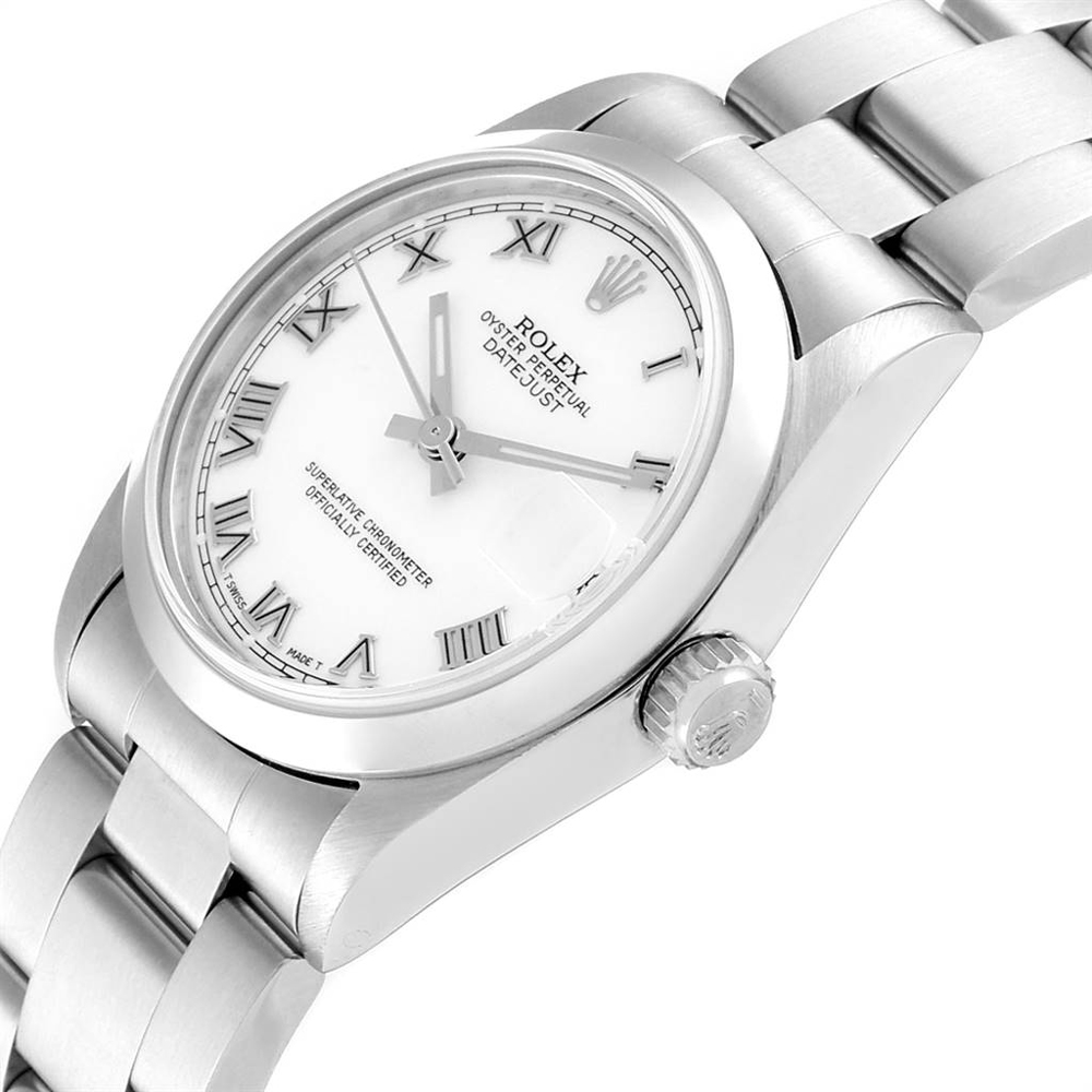 

Rolex White Stainless Steel Datejust