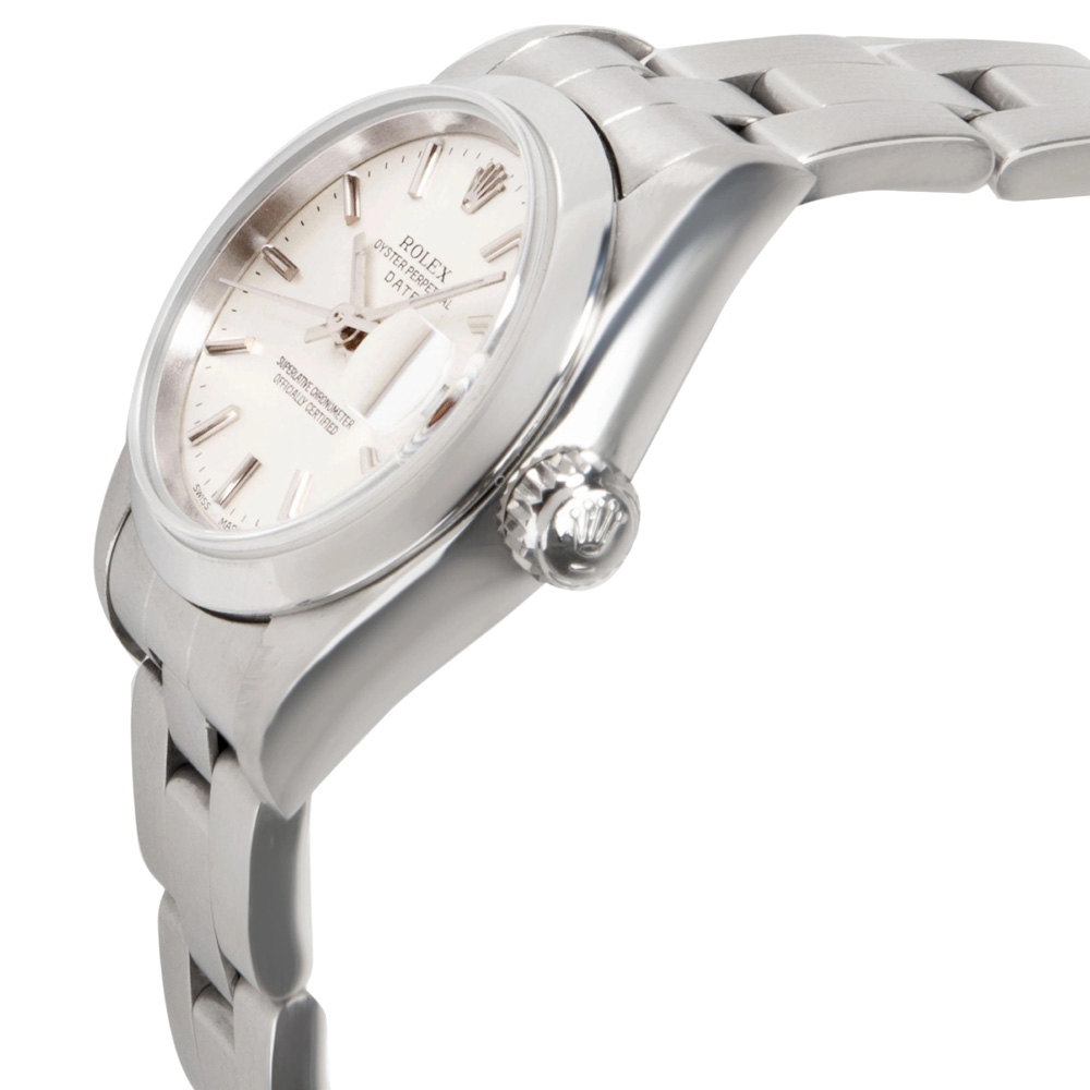 

Rolex Silver Stainless Steel Date