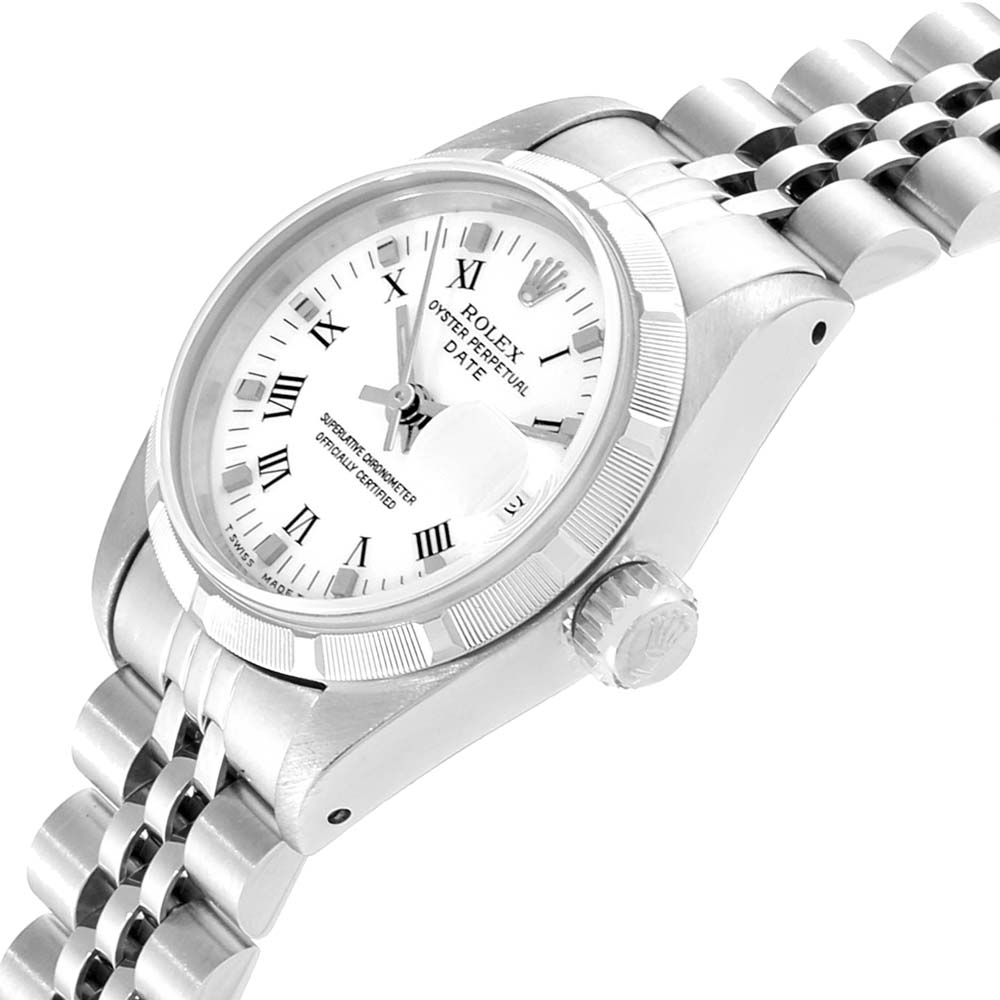 

Rolex White Stainless Steel Oyster Perpetual