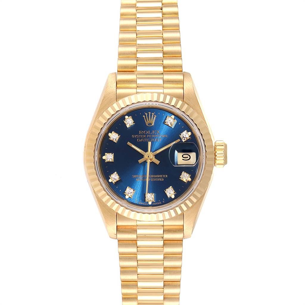 rolex blue women