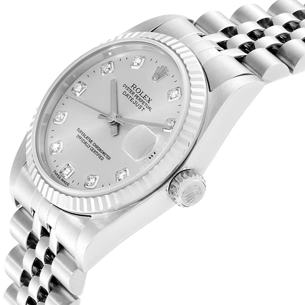 

Rolex Silver Diamonds