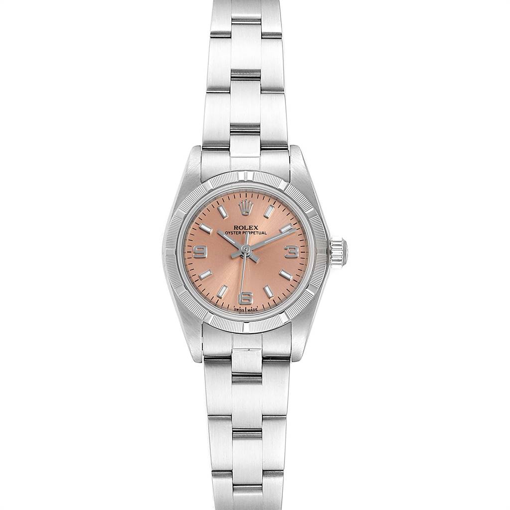 

Rolex Salmon Stainless Steel Oyster Perpetual, Orange