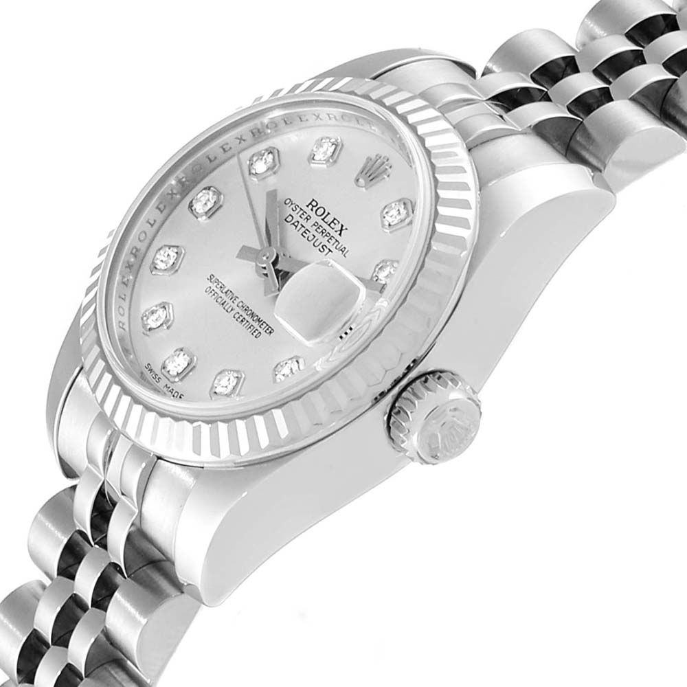 Rolex Silver Diamonds