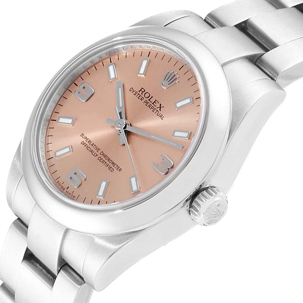 

Rolex Salmon Stainless Steel Oyster Perpetual, Pink