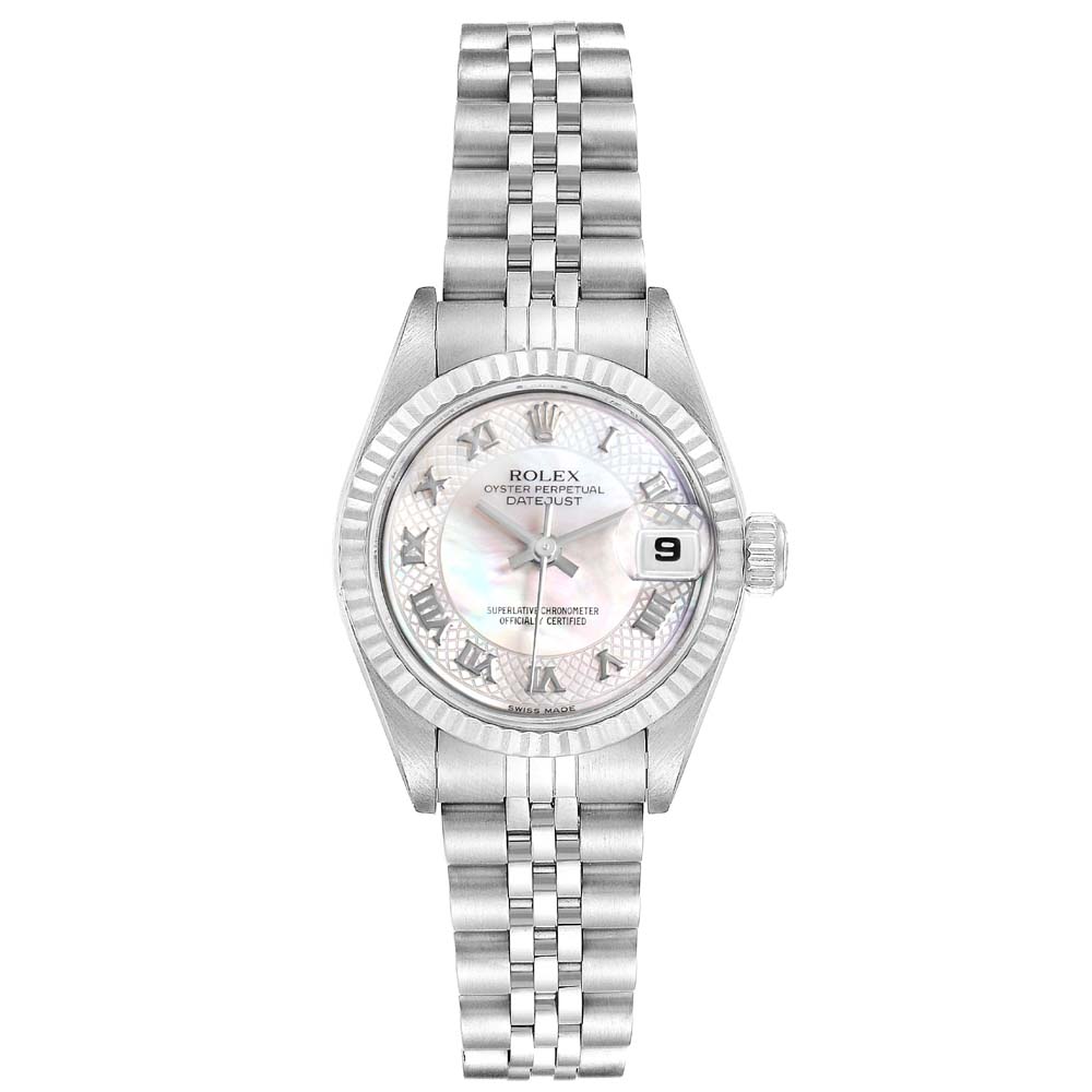 Rolex MOP Stainless Steel Datejust 79174 Women's Wristwatch 26 MM