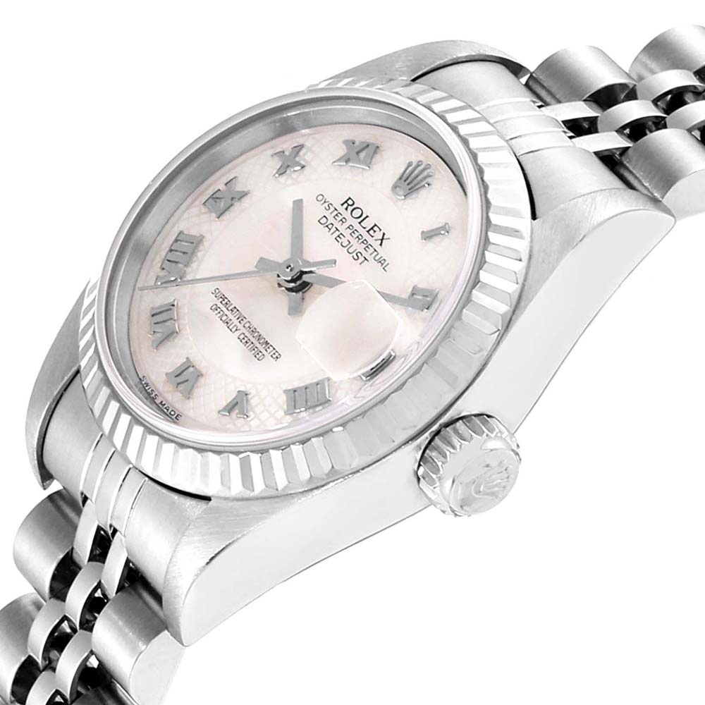 

Rolex MOP Stainless Steel Datejust, White