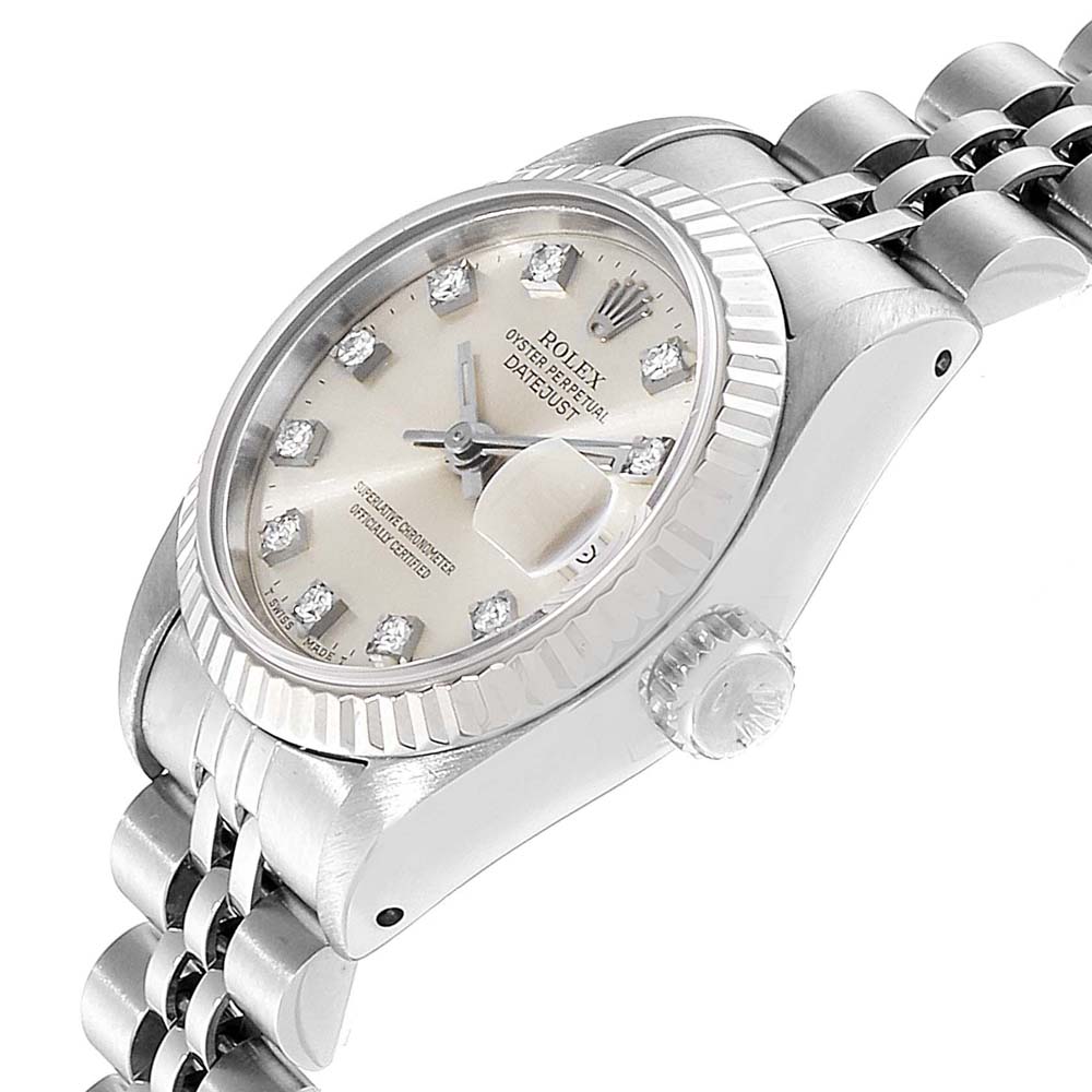 

Rolex Silver Diamonds