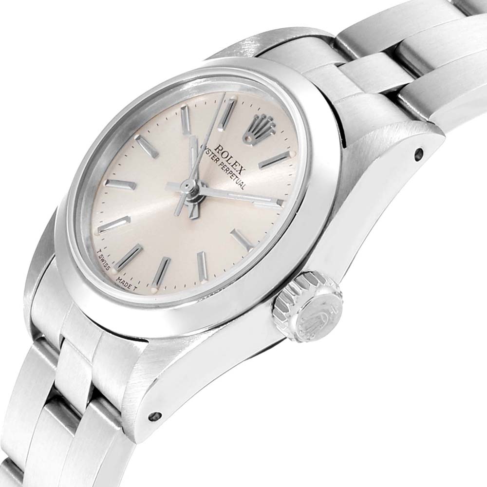

Rolex Silver Stainless Steel Oyster Perpetual
