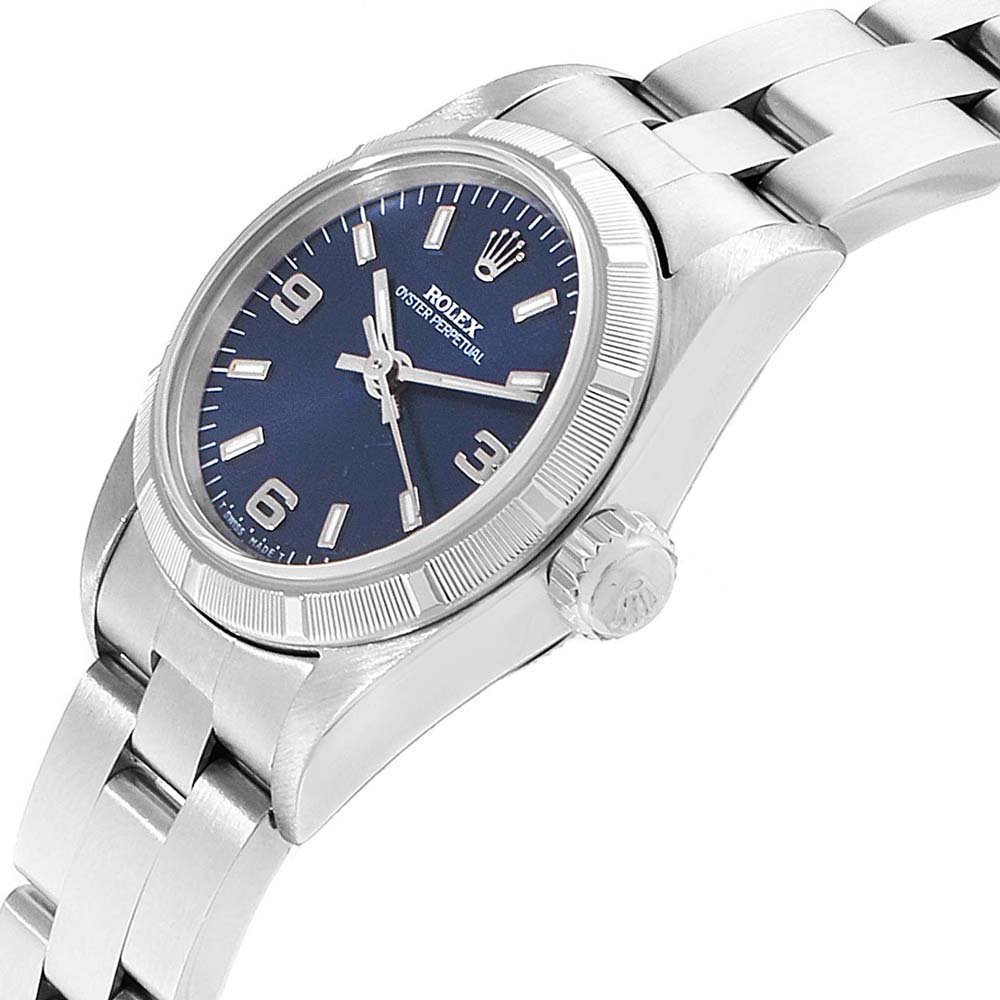 

Rolex Blue Stainless Steel Oyster Perpetual