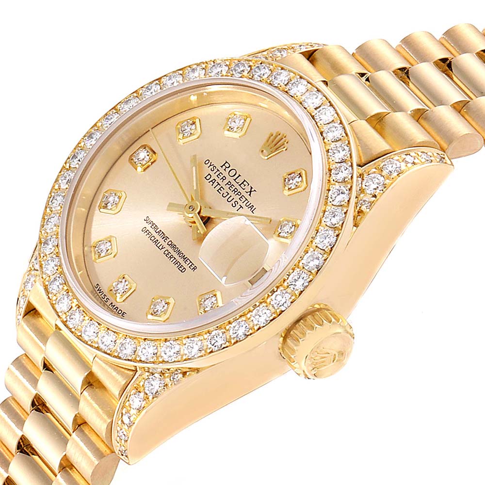

Rolex Champagne Diamonds, Gold