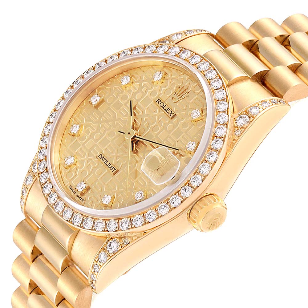 

Rolex Champagne Diamonds, Gold