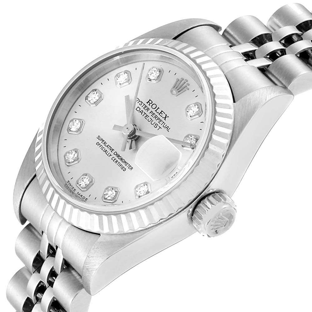 

Rolex Silver Diamonds
