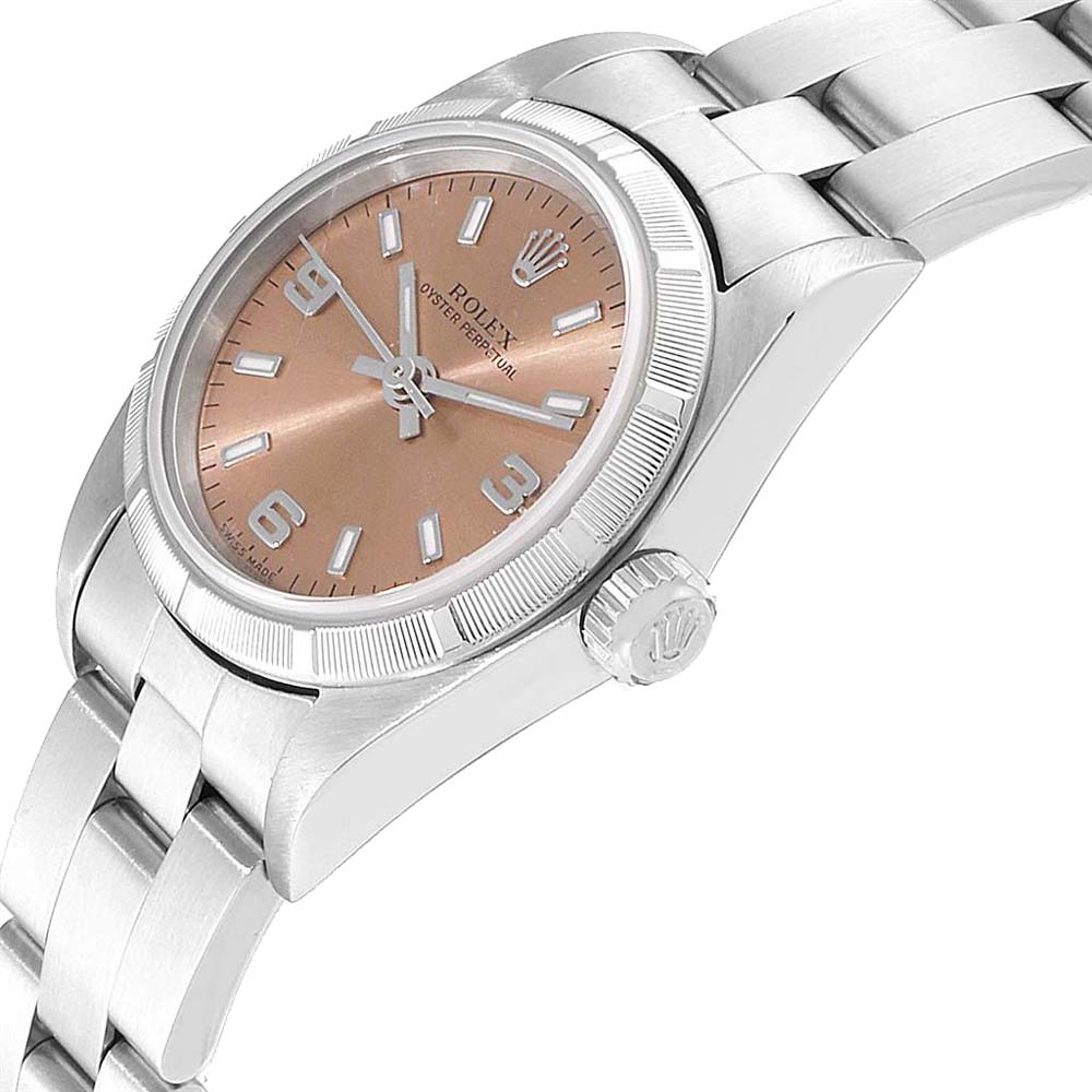 

Rolex Salmon Stainless Steel Oyster Perpetual, Pink