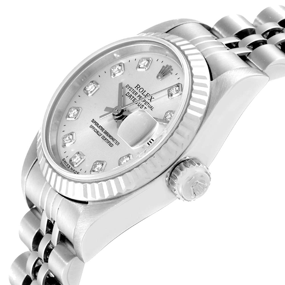 

Rolex Silver Diamonds