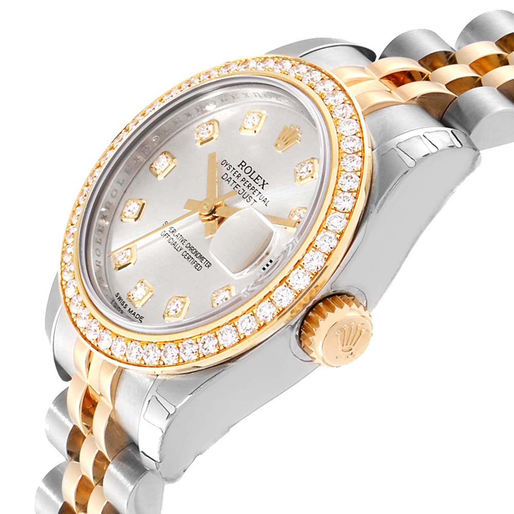 

Rolex Silver Diamonds