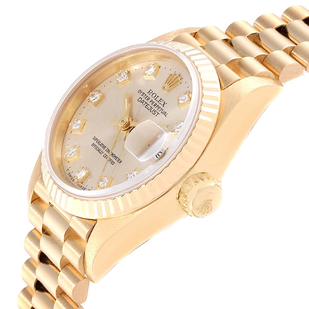 

Rolex Champagne Diamonds, Gold