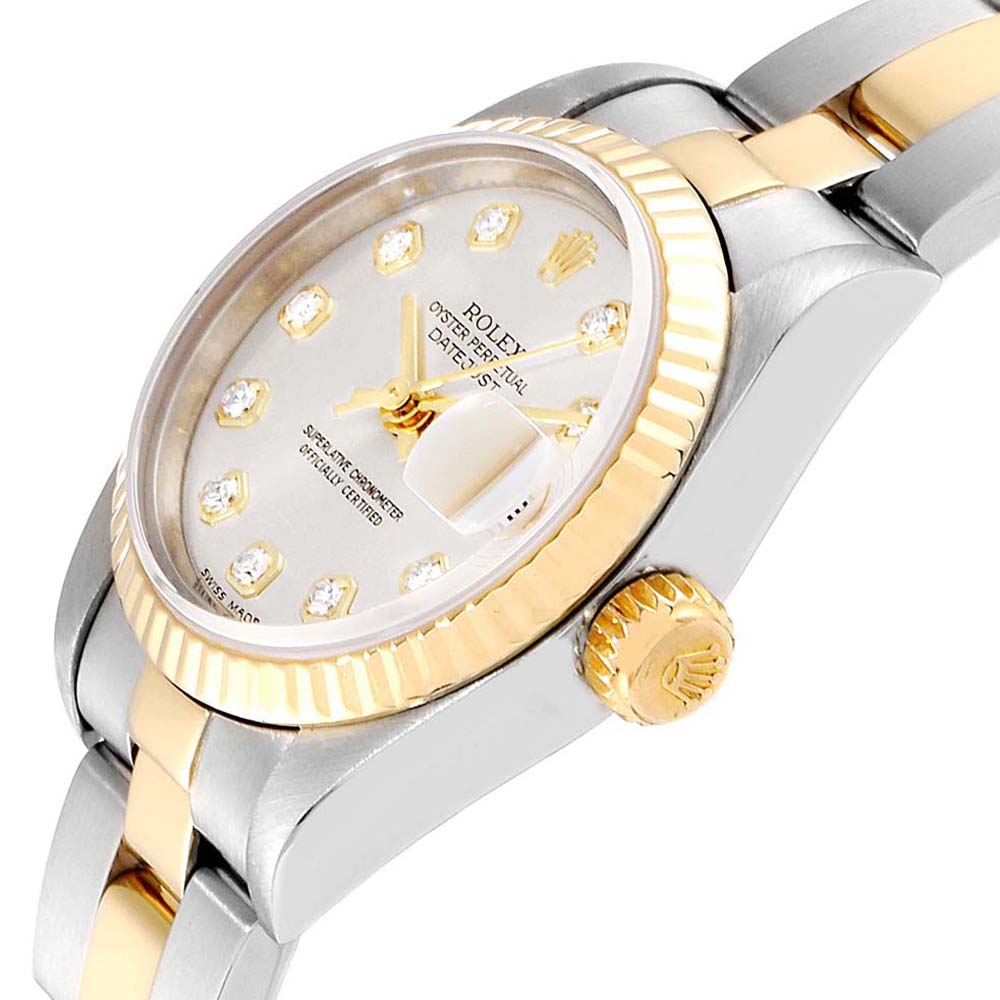 

Rolex Silver Diamonds