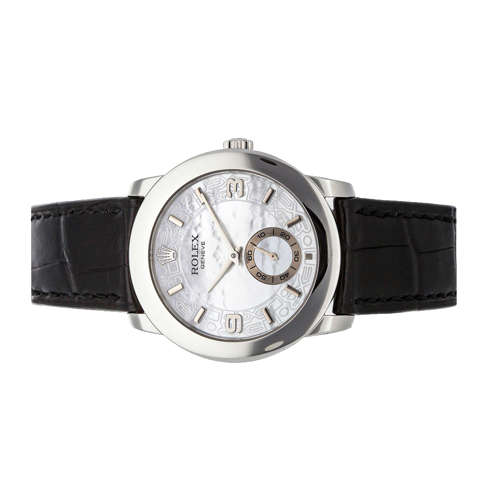 

Rolex MOP Platinum Cellini Cellinium, White