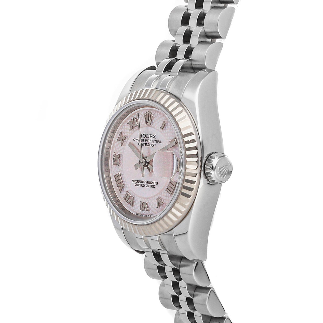 

Rolex Pink 18K White Gold And Stainless Steel Datejust 179174 Women's Wristwatch 26 MM