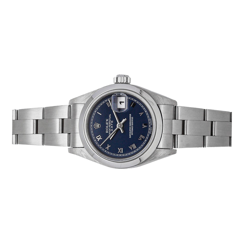 

Rolex Blue Stainless Steel Oyster Perpetual Date