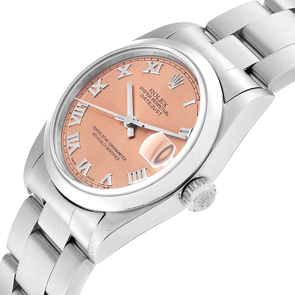 

Rolex Salmon Stainless Steel Datejust, Pink