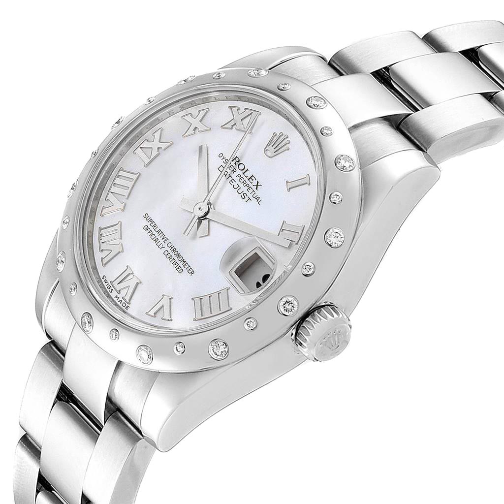 

Rolex MOP Diamonds Stainless Steel Datejust, White