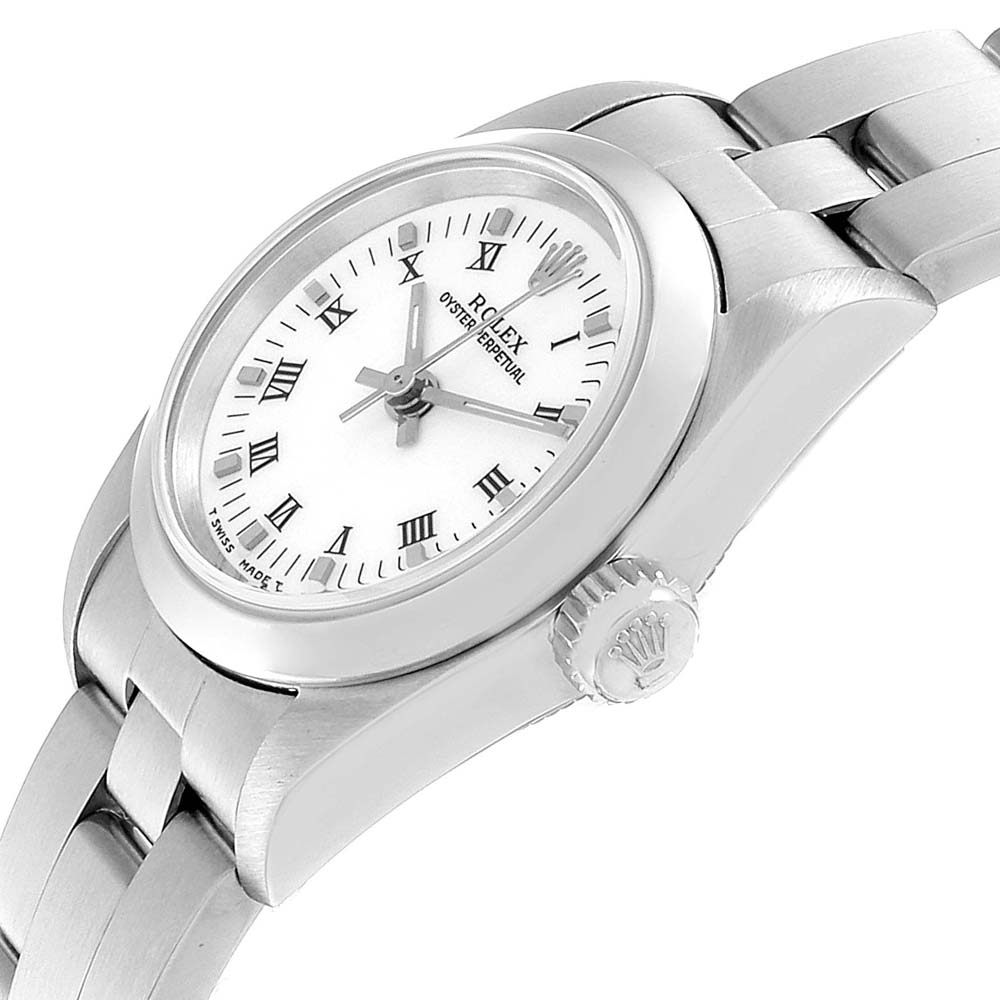 

Rolex White Stainless Steel Oyster Perpetual