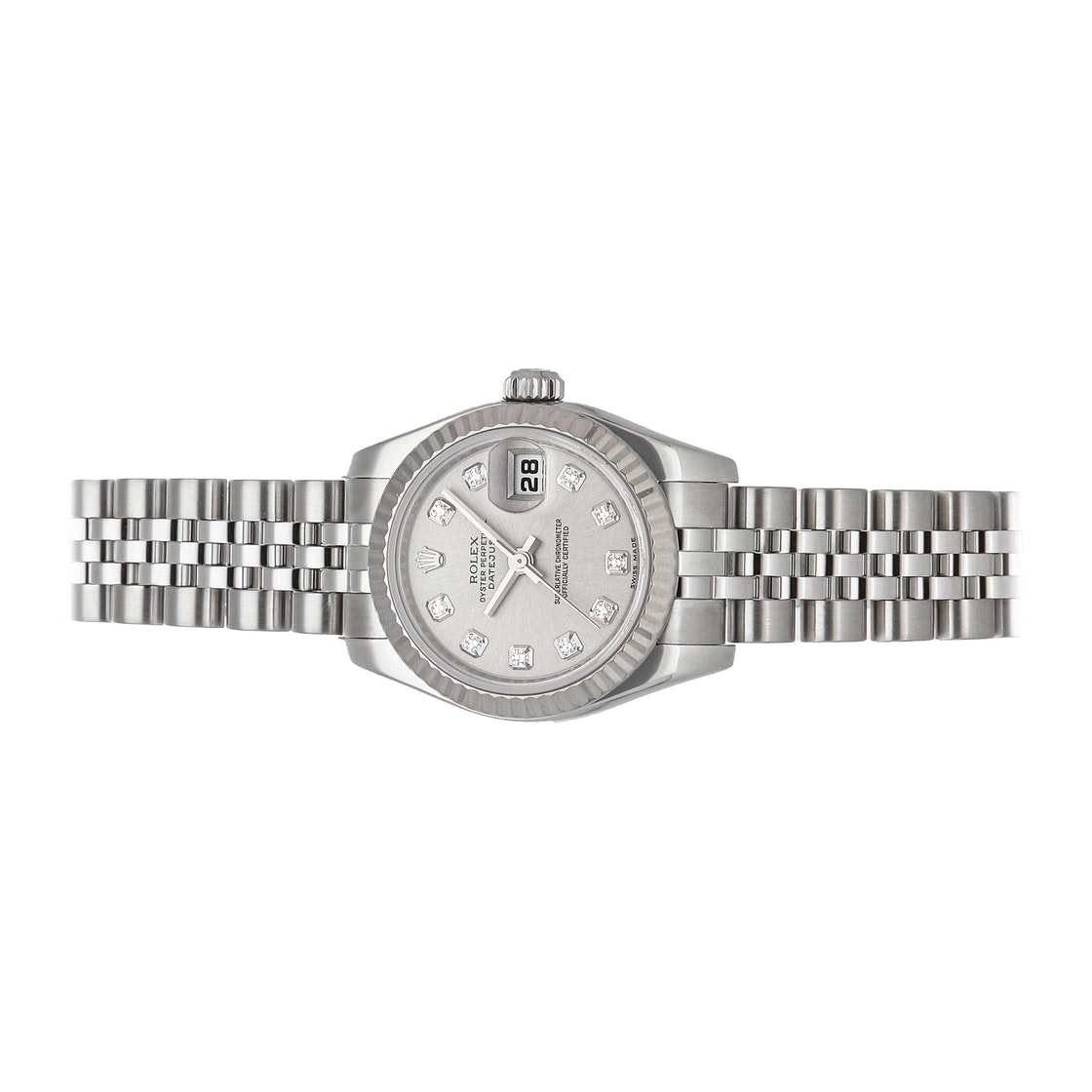 

Rolex Silver Diamonds
