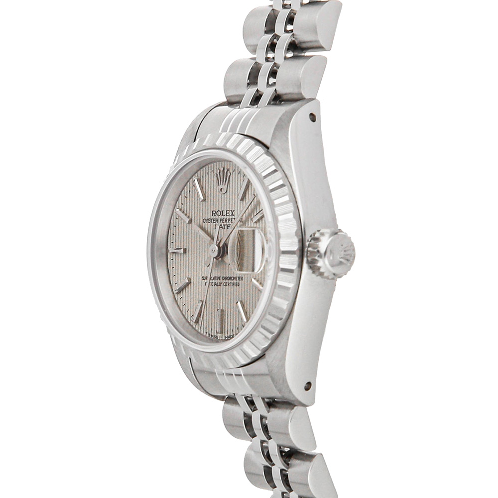 

Rolex Silver Stainless Steel Oyster Perpetual Date
