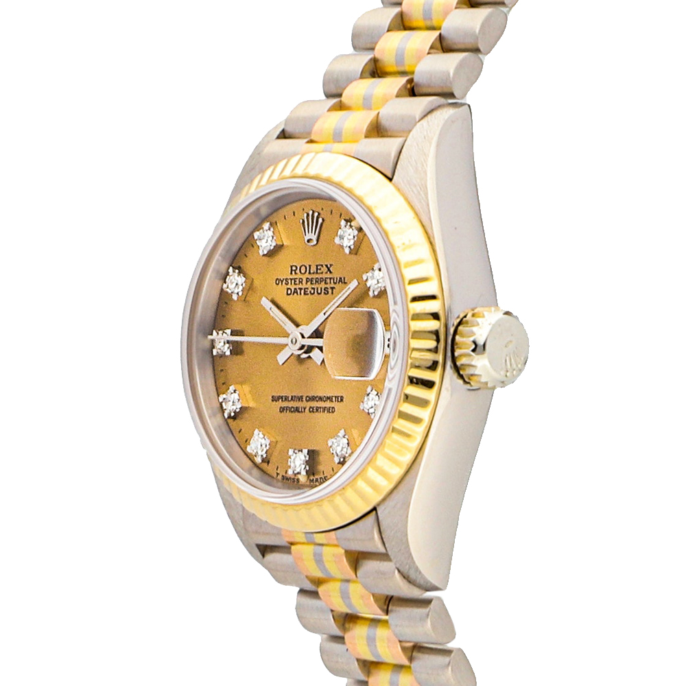 

Rolex Champagn Diamonds, Gold