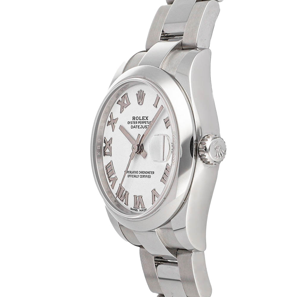 

Rolex White Stainless Steel Datejust