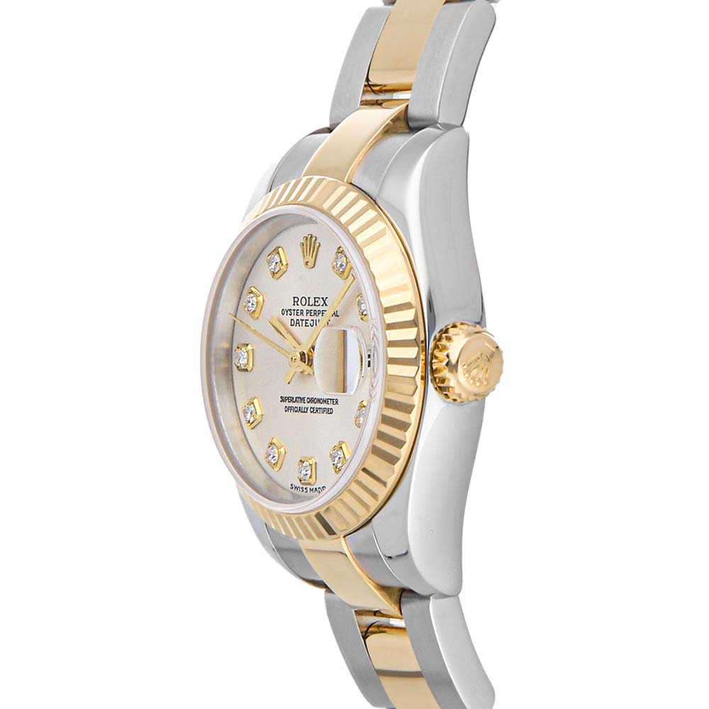 

Rolex Silver Diamonds