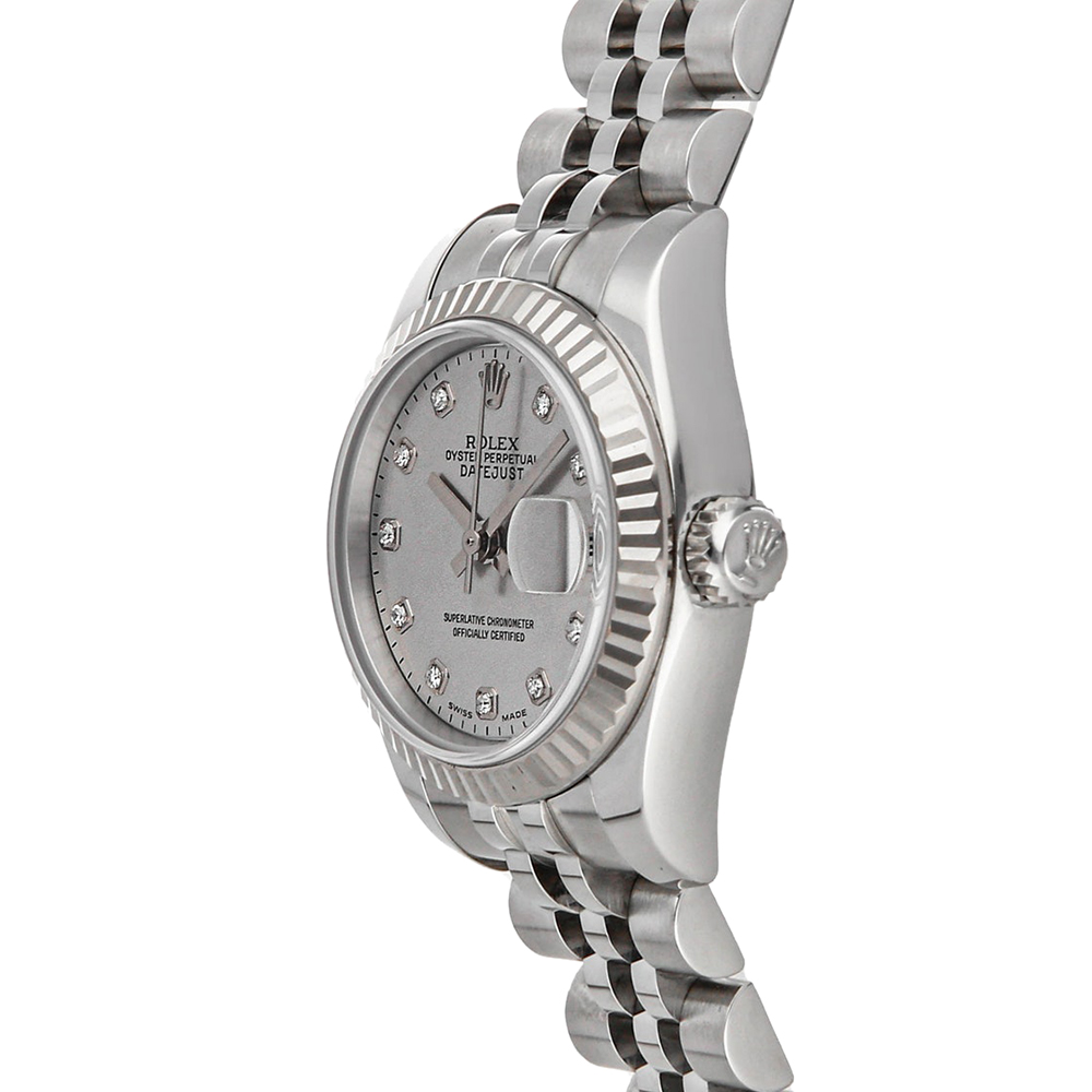 

Rolex Silver Diamonds