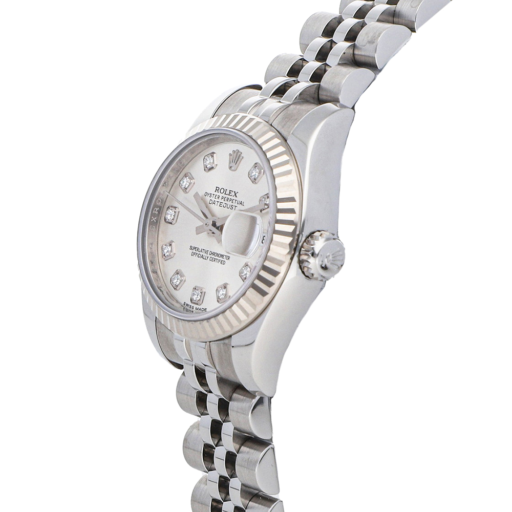 

Rolex Silver Diamonds