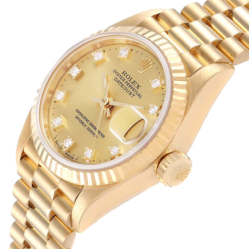 

Rolex Champagne Diamonds, Gold