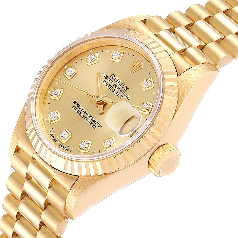 

Rolex Champagne Diamonds, Gold