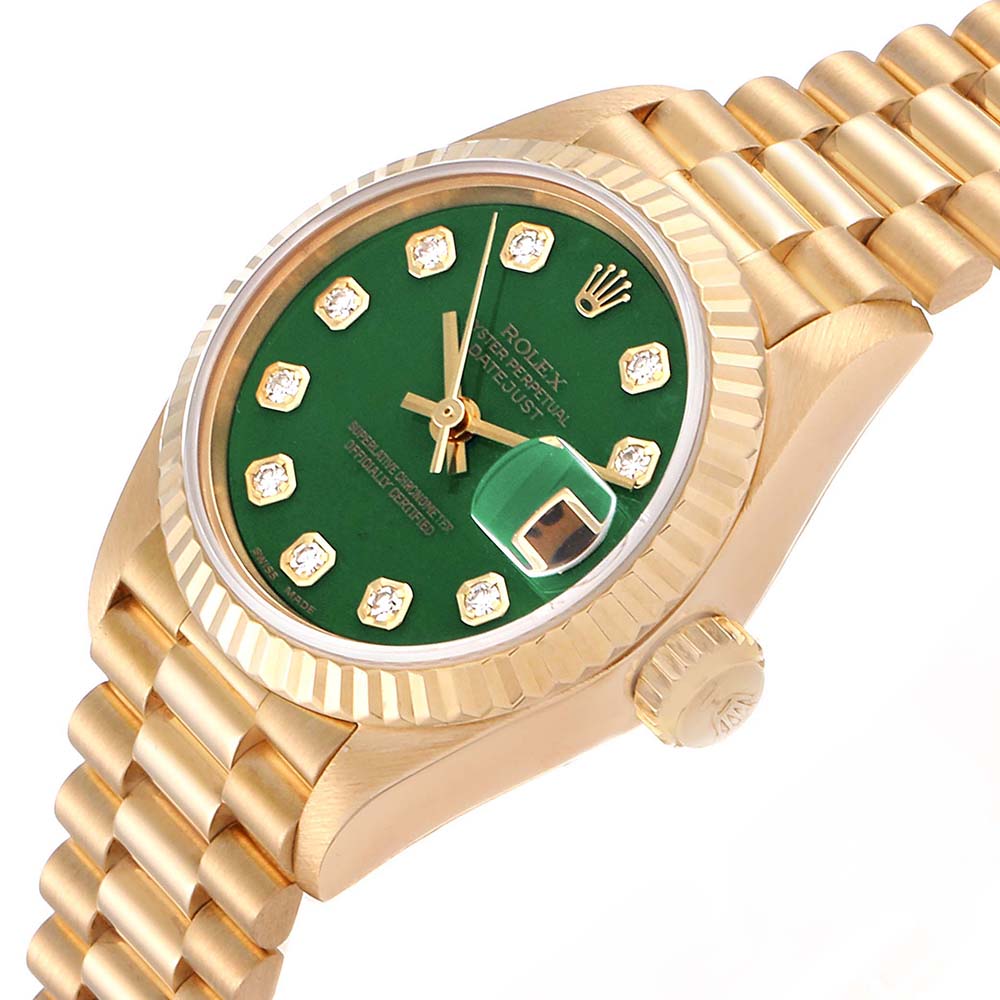 

Rolex Green Stone Diamonds