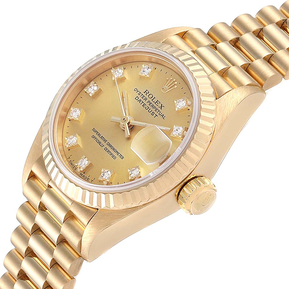 

Rolex Champagne Diamonds, Gold