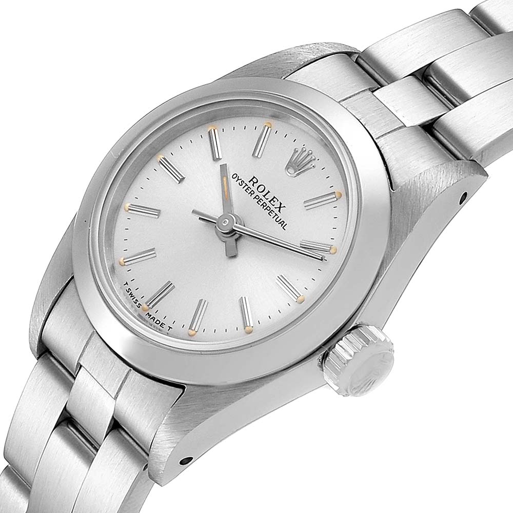 

Rolex Silver Stainless Steel Oyster Perpetual