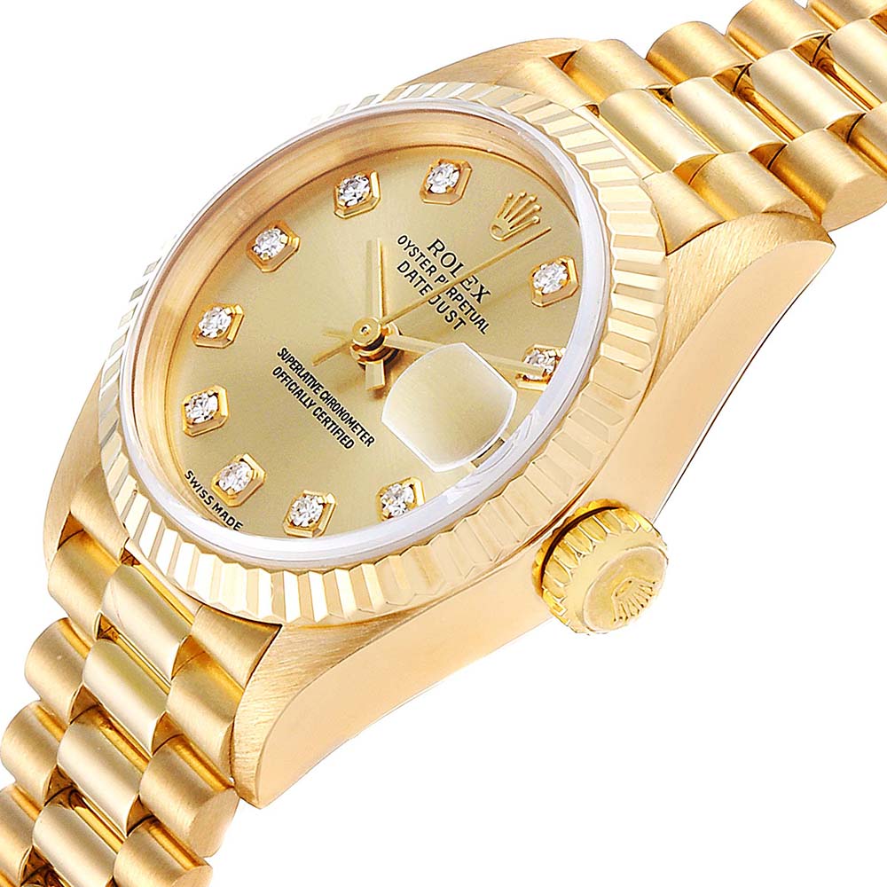 

Rolex Champagne Diamonds, Gold