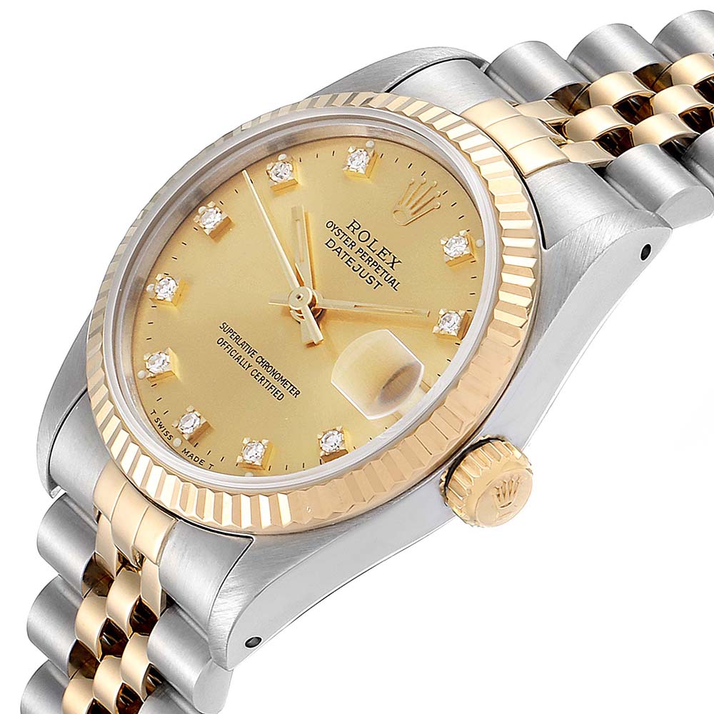 

Rolex Champagne Diamonds, Gold