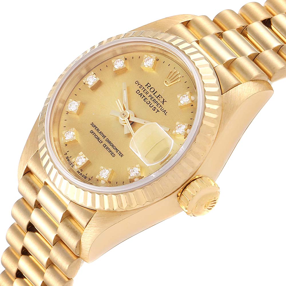 

Rolex Champagne Diamonds, Gold